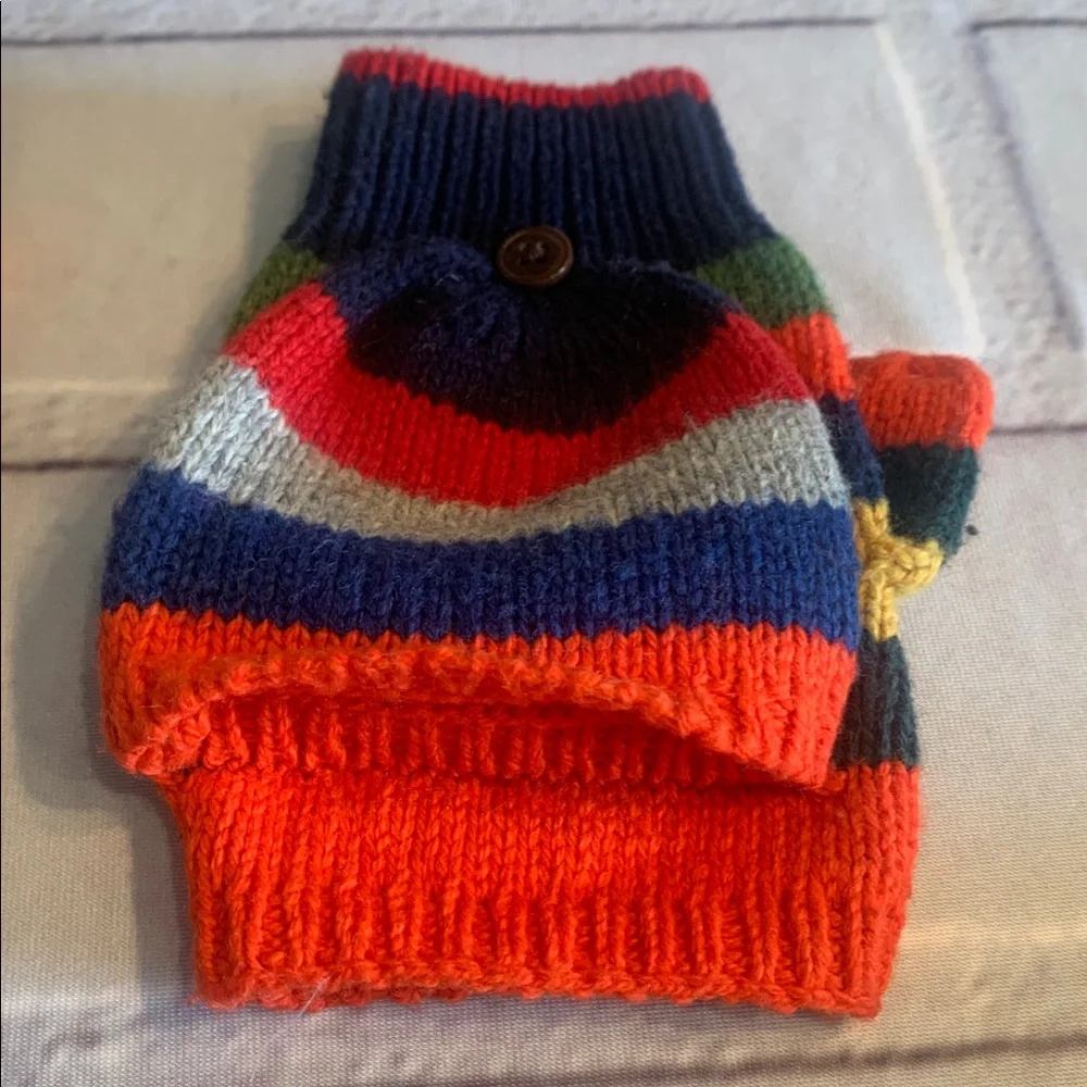GAP Kids Multicolor Striped Mittens and Neck Warmer